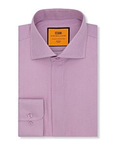 Steven Land Pink Sharkstooth Slim Fit Dress Shirt DM256