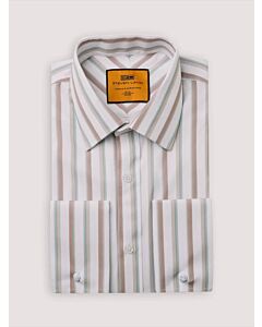 Steven Land Clay Vertical Stripe Dress Shirt Fabian DM291