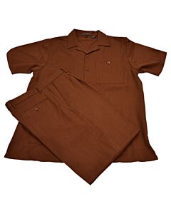 Dreams Men's Walking Leisure Suit 2 Piece Set Alfie 255 Cognac