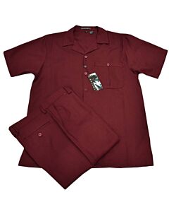 Dreams Men's Walking Leisure Suit 2 Piece Set Daytona 256 Burgundy
