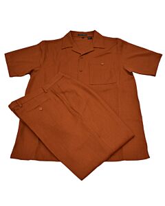 Dreams Men's Walking Leisure Suit 2 Piece Set Alfie 255 Papaya