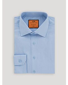 Steven Land Lt Blue Poplin Trim Fit Dress Shirt DS115B