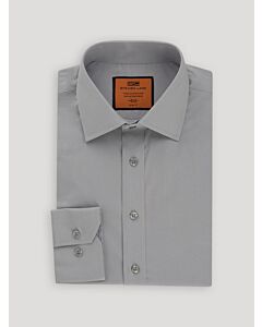 Steven Land Silver Poplin Trim Fit Dress Shirt DS115B