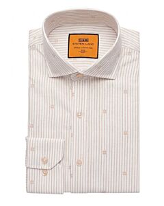 Steven Land Sand Striped Dress Shirt DS2609B
