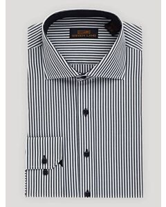 Steven Land Black Striped Dress Shirt Earl DS322B