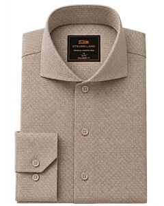 Steven Land Macchiato Tonal Diamond Dress Shirt DS426C