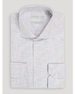 Steven Land Red & Blue Heathered Dress Shirt Colm DSW2414