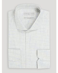 Steven Land Yellow & Blue Heathered Dress Shirt Colm DSW2414