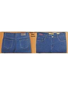 Enzo Tovare Men's Fashion Jeans Alpha 275 Blue Denim
