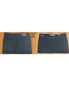 Enzo Tovare Men's Fashion Jeans Leo 26 Black Denim
