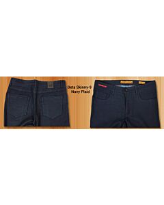 Enzo Tovare Men's Fashion Skinny Jeans Beta 9 Navy