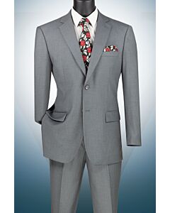 Vinci Executive Medium Gray Solid Suit F-2C900