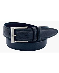 Florsheim Martin 1136 Men's Pebble Grain Leather Dress Belt  Navy