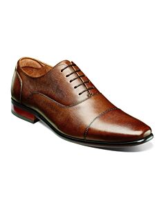 Florsheim Postino 15175 Cap Toe Balmoral Oxford Men's Dress Shoe  Cognac