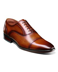 Florsheim Sorrento Lux 14447  Cap Toe Balmoral Oxford Men's Dress Shoe  Cognac