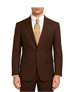 Vitali Brown Solid Modern Fit Suit G1235
