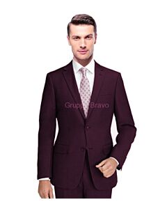 Giorgio Fiorelli Burgundy Solid Modern Fit Suit G47815-12