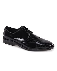 Giovanni Alford Cap Toe Oxford Men's Dress Shoe  Black