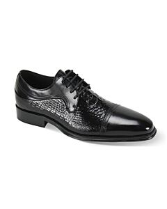 Giovanni Mattias Cap Toe Oxford Men's Dress Shoe  Black