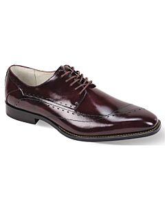 Giovanni Triston Modified Cap Toe Oxford Men's Dress Shoe  Burgundy