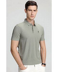 Jack & Mark Men's Ultra Slim Fit Short Sleeve Polo Golf Shirt HR01 Sage