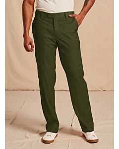 Inserch Men's Chive Green Modern Fit Pants P3199S
