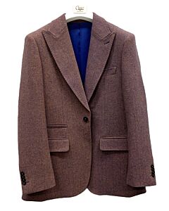 Cigar Couture Signature Men's Herringbone Sport Coat J-7003 Rust