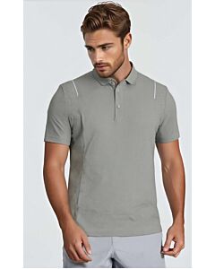 Jack & Mark Men's Ultra Slim Fit Short Sleeve Polo Golf Shirt HR03 Grey