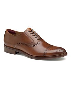 Johnston & Murphy Cap Toe Dress Shoe Conard 2.0 Tan