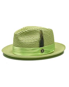 Bruno Capelo Hats JU Julian Natural Braid Fedora Mint