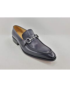 Carrucci Men's Dress Shoe Slip-On Buckle Loafer KS503-02 Grey