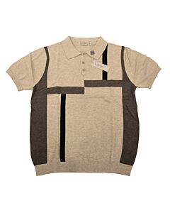 Lavane Men's Polo Short Sleeve Knit Sport Shirt 2006 Light Grey