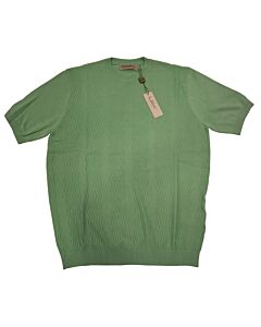 Lavane Men's Crew Neck Short Sleeve Knit Sport Shirt 2307 Mint