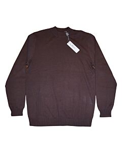 Lavane Mock Neck Men's Fashion Sweater 501-M Brown
