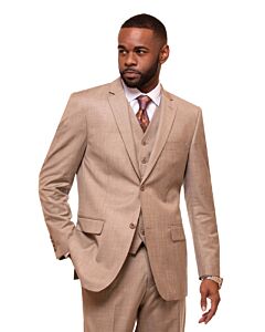 Vitali Blue Stripe Modern Fit Vested Suit M5709