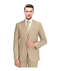 Mantoni Tan Solid Modern Fit Wool Suit M40901-11