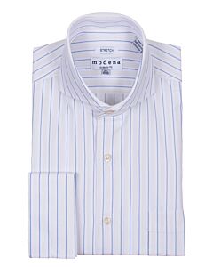 Modena Cream Striped French Cuff Dress Shirt M418CA0F