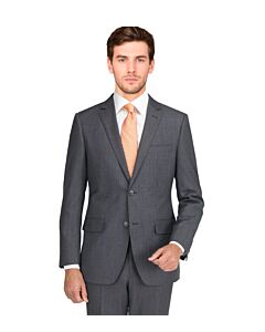 Mantoni Grey Birdseye Modern Fit Wool Suit M46500-1