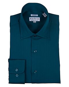 Modena Green Contemporary Fit Dress Shirt M706ET0R