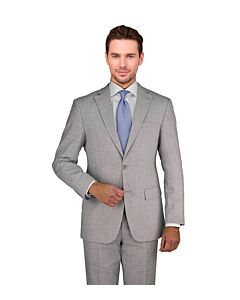 Mantoni Light Grey Solid Modern Fit Wool Suit M46306-2
