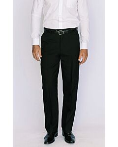 Mazari Men's Black Modern Fit Dress Pants ZRA Black