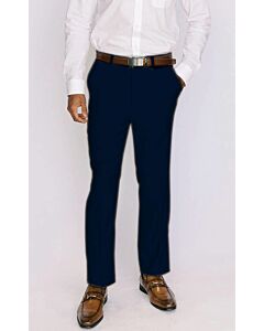 Mazari Men's Navy Modern Fit Dress Pants ZRA Navy