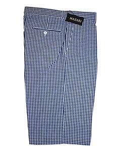 Mazari Men's Seersucker Check Shorts LU 901 Navy