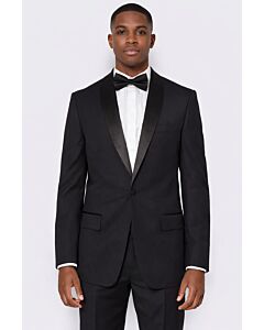 Mazari Modern Fit Shawl Collar Stretch Dinner Jacket 5920 Black