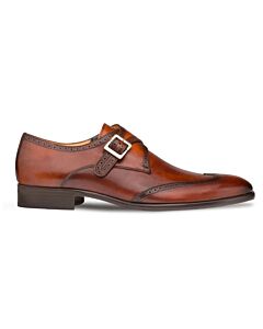 Mezlan Forest 9268 Wingtip Monk Strap Men's Dress Shoe Cognac