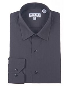 Modena Charcoal Contemporary Fit Men's Dress Shirt M300BS0R