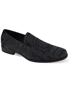After Midnight Slip-On Smoking Slipper Shoe Noble Black
