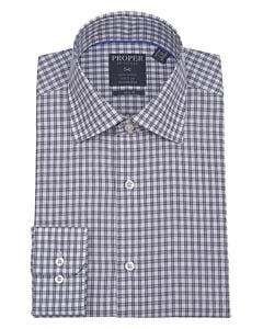 Proper Shirtings Black Plaid Slim Fit Dress Shirt P203TTRX