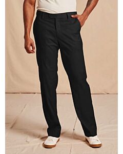 Inserch Men's Black Modern Fit Pants P3199S