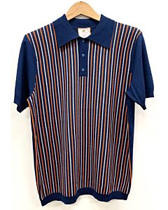  Cigar Couture Signature Men's Polo Knit Short Sleeve Sport Shirt PJ-1402 Navy